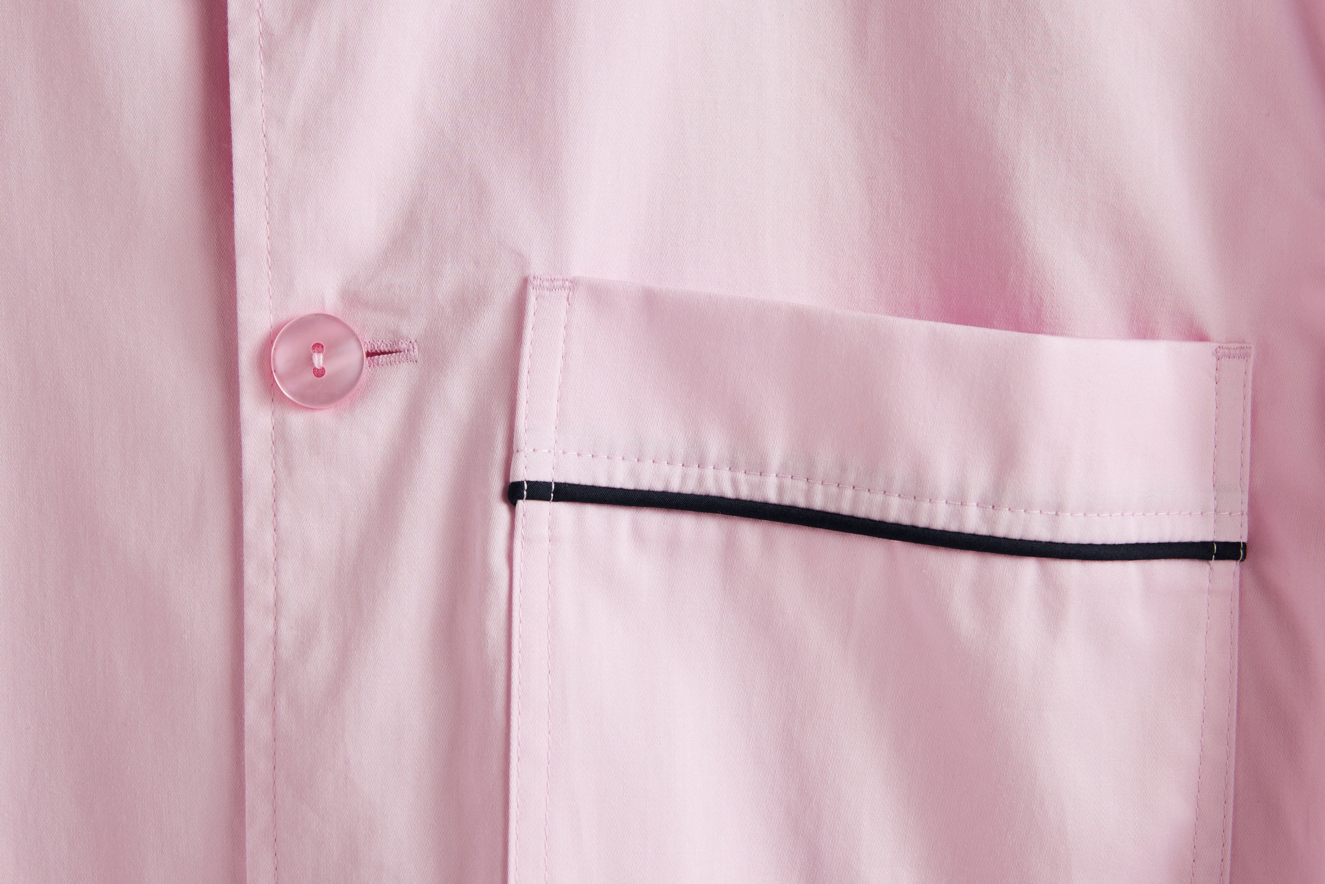 Outline Pyjama S/S natskjorte - Soft Pink